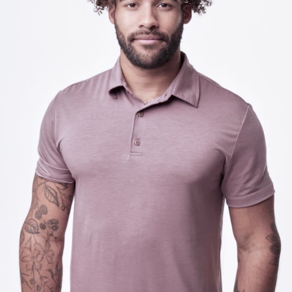 Fresh Clean Tees / Threads Short Sleeve Men’s Polo 3XL Light Purple